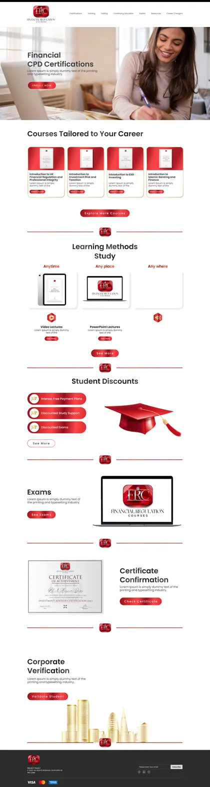 FRC homepage, full length